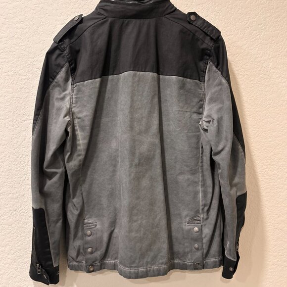 Buffalo David Bitton Men's Utility Jacket Black Gray Size XL - Picture 2 of 9